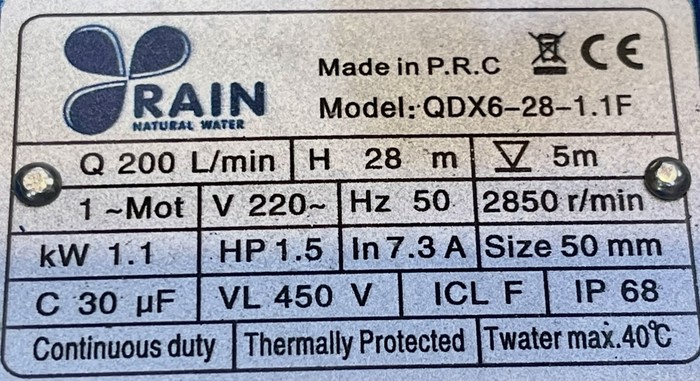 کفکش 2 اینچ 28 متر راین مدل QDX6-28-1.1F - Image 2